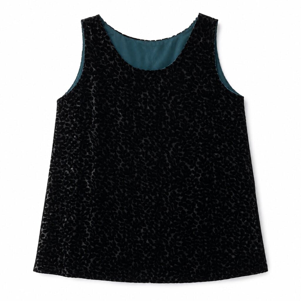 黑色豹纹背心